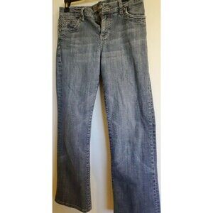 Kut From Kloth Mid Rise Boot Cut Jeans With Button Pockets Size 8
